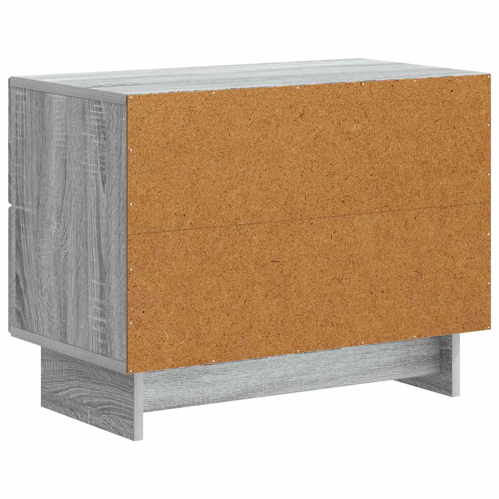 Nočna omarica Siva Sonoma 62 x 34,5 x 47,5 cm Inženirski les - slika 7