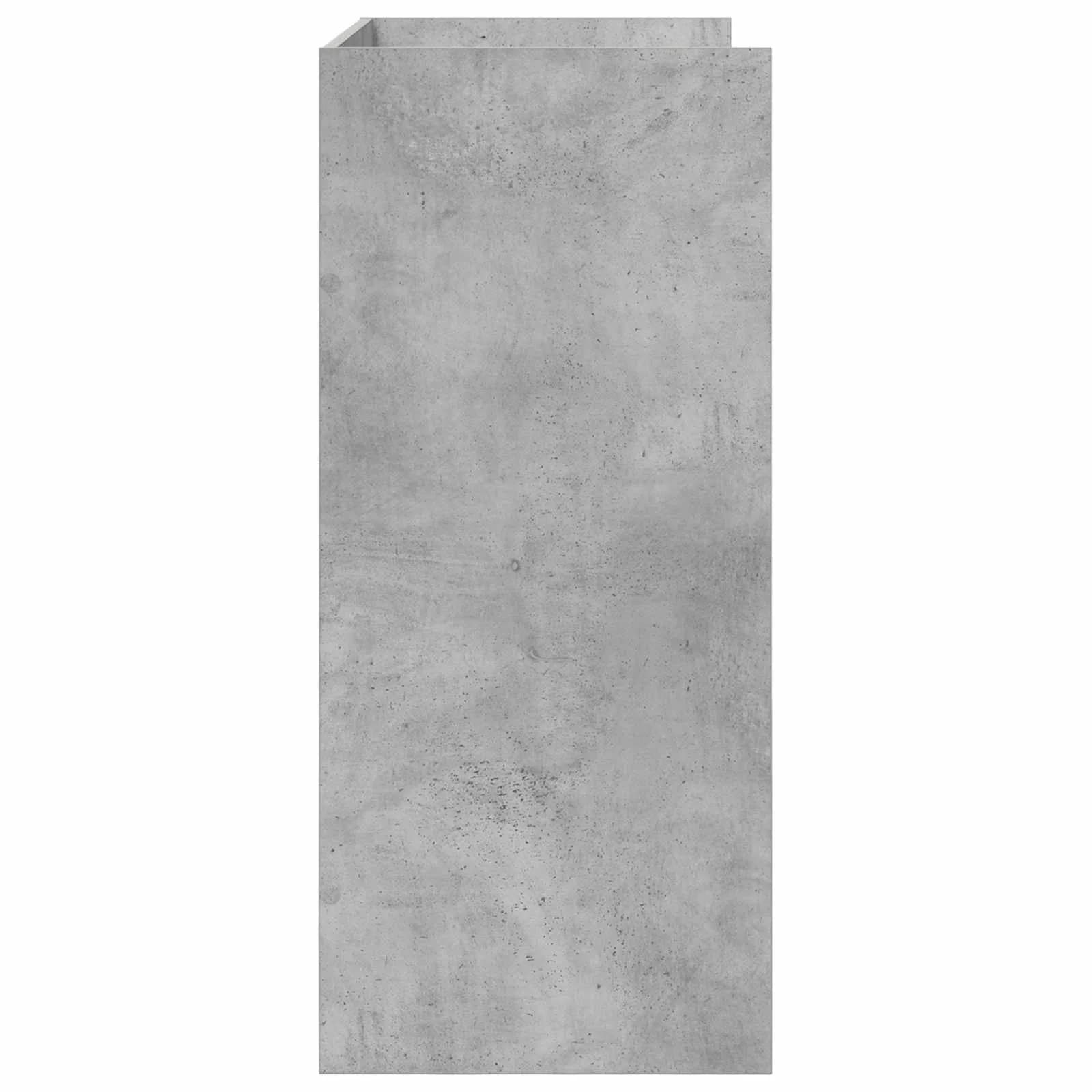 DJ miza Betonsko siva 82 x 45 x 102 cm Inženirski les - slika 5