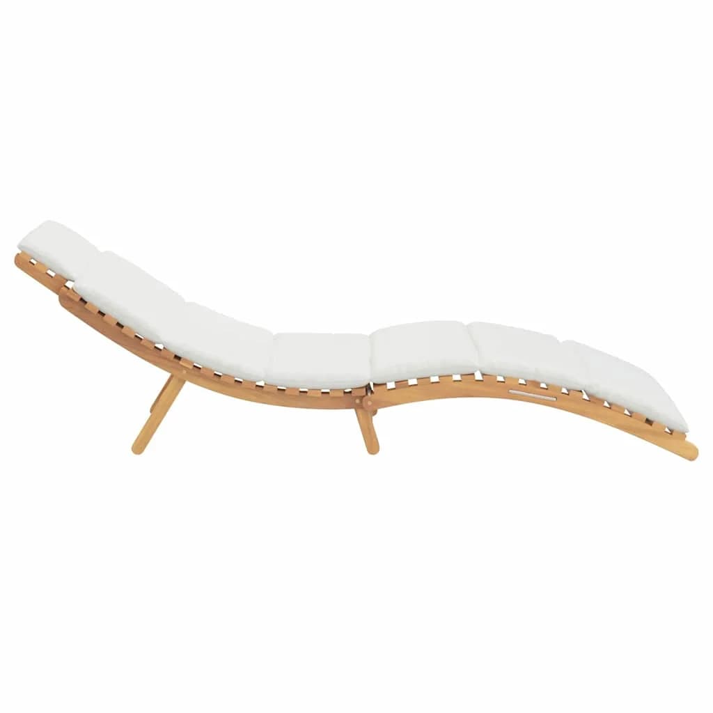 Vrtna ležalnika Rjava 198 x 55 x 58,5 cm Trden tikov les - slika 6