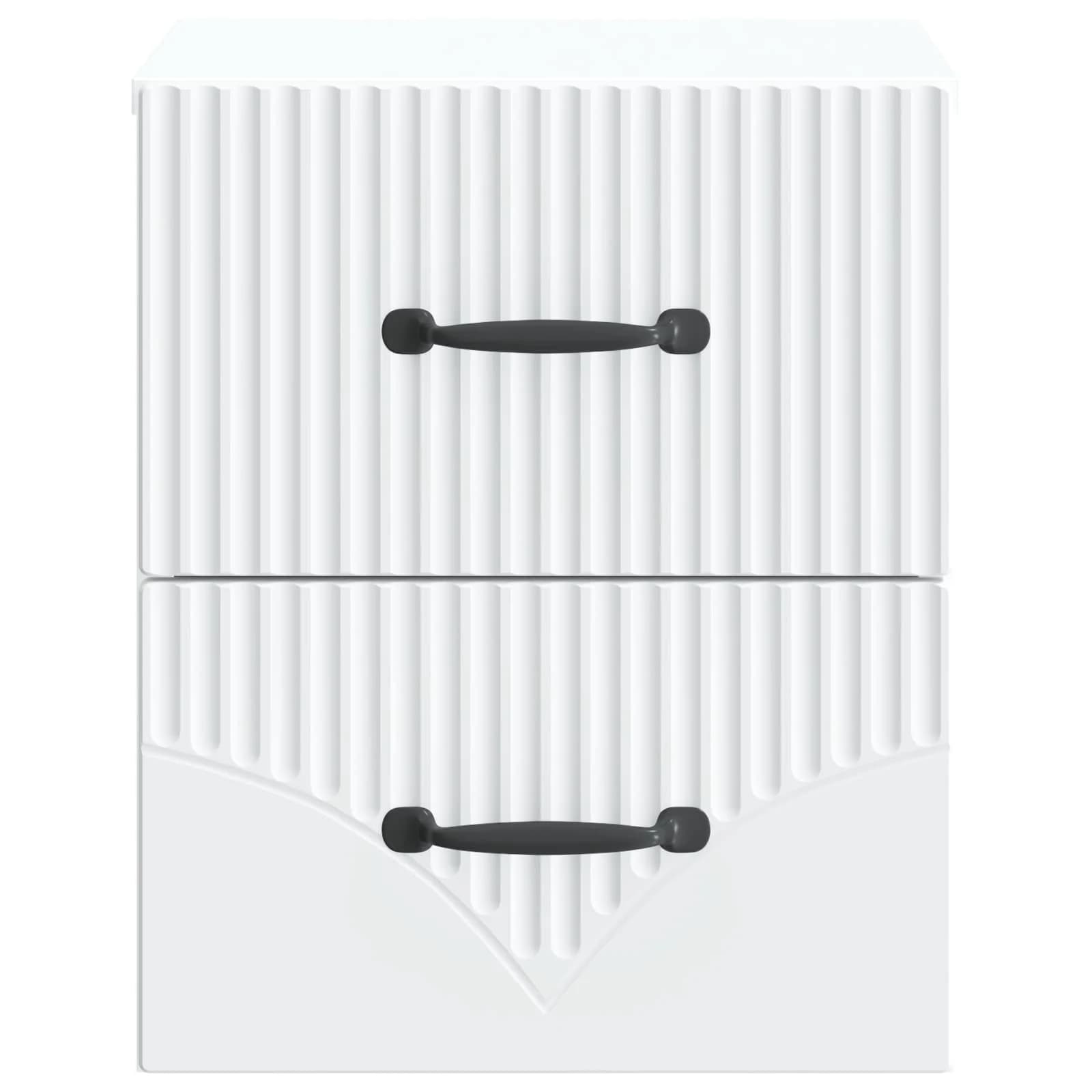 Stenski nočni omarici 2 kos Bela 34,5 x 33 x 40 cm - slika 7