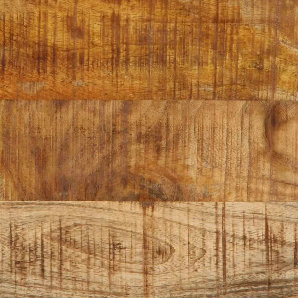 Nočna omarica Rjava in črna 50 x 30 x 45 cm Masiven les manga - slika 12