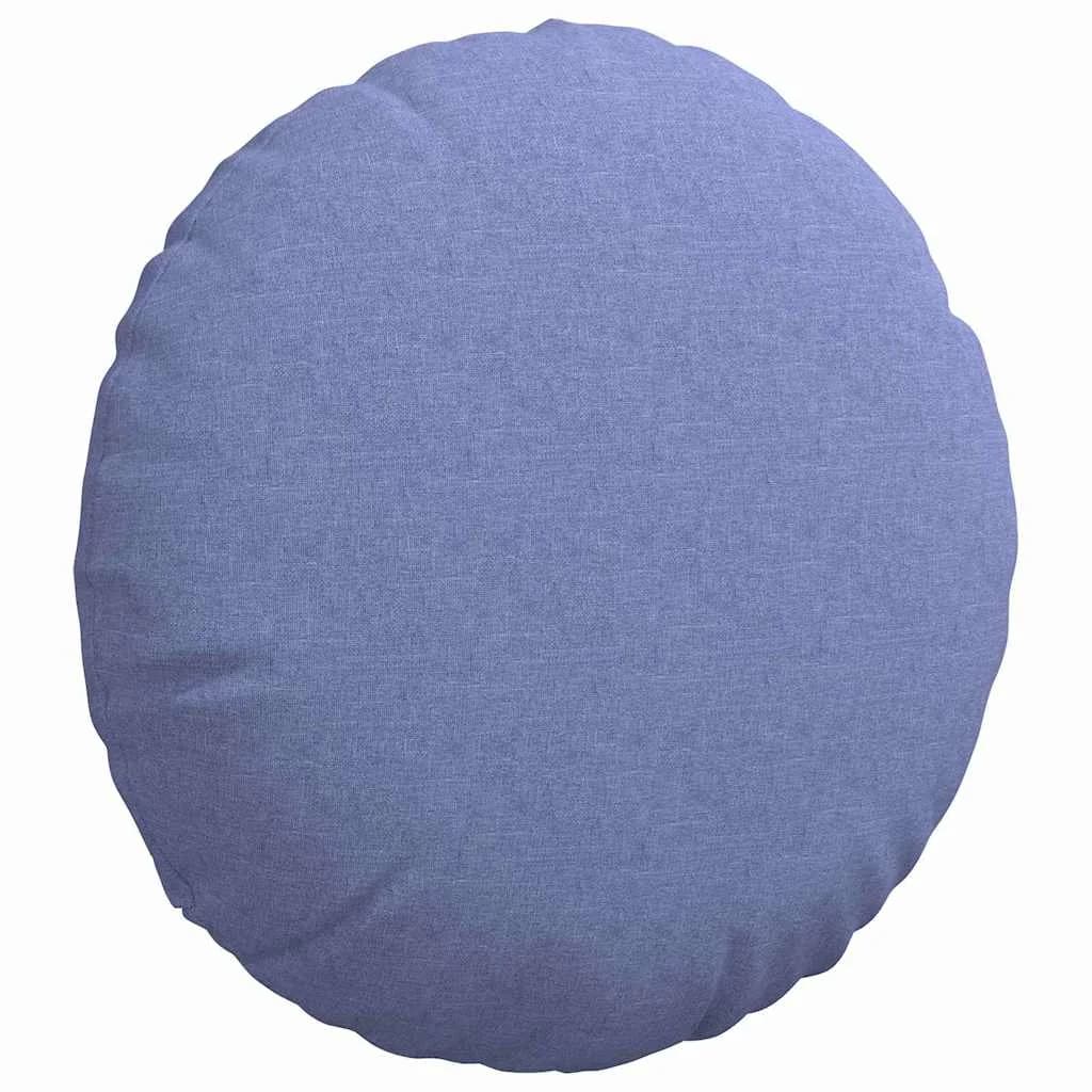 Sedežne blazine 2 kos blago Jeans modra Ø80 x 29 cm - slika 5