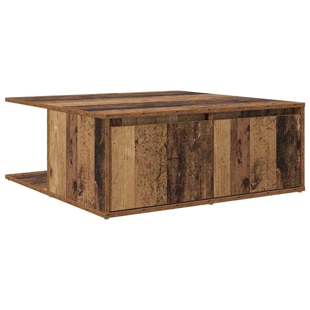 Klubska miza Stari les 80 x 80 x 31 cm Inženirski les - slika 2