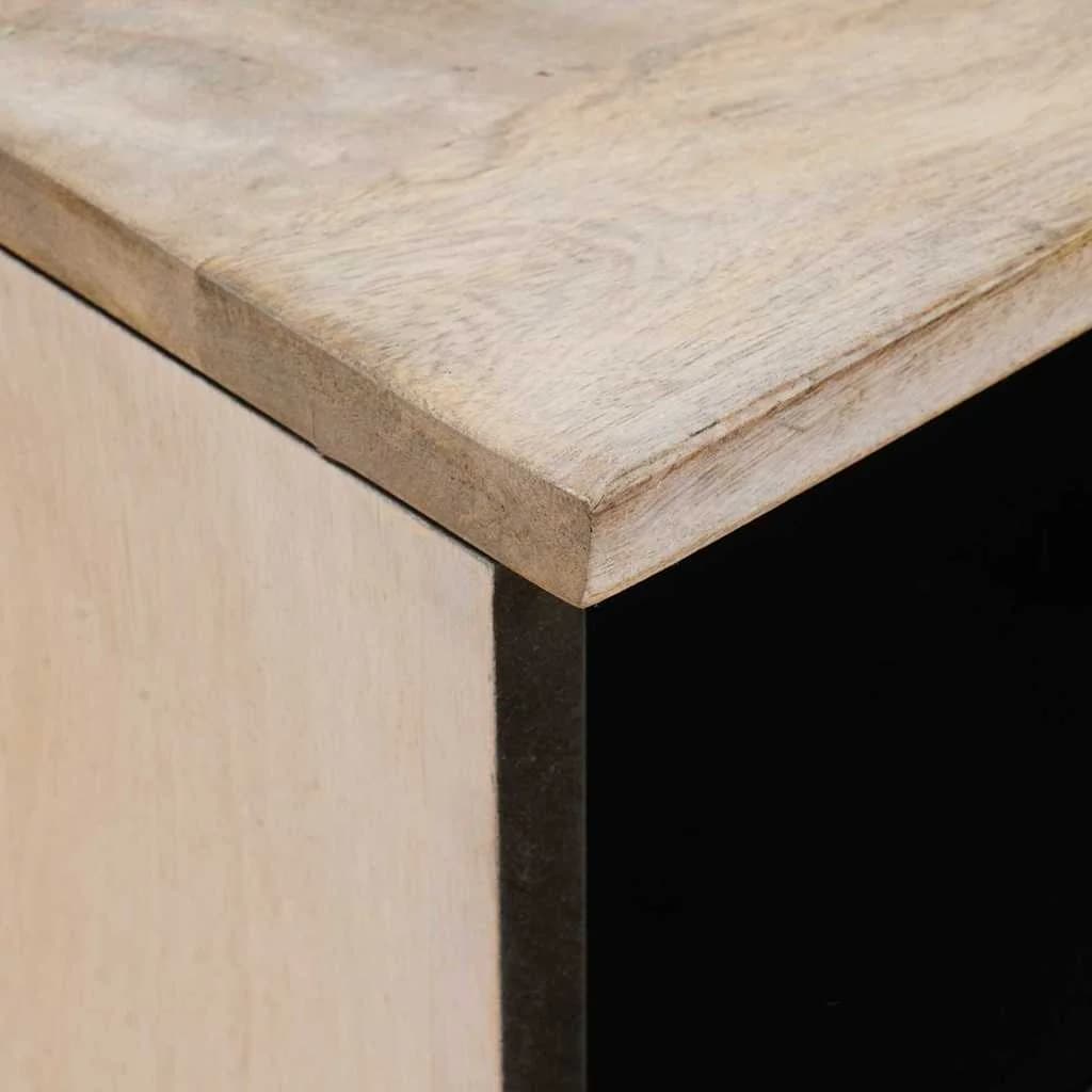 Nočna omarica 2 kos Bela 40 x 33 x 46 cm Inženirski les - slika 7