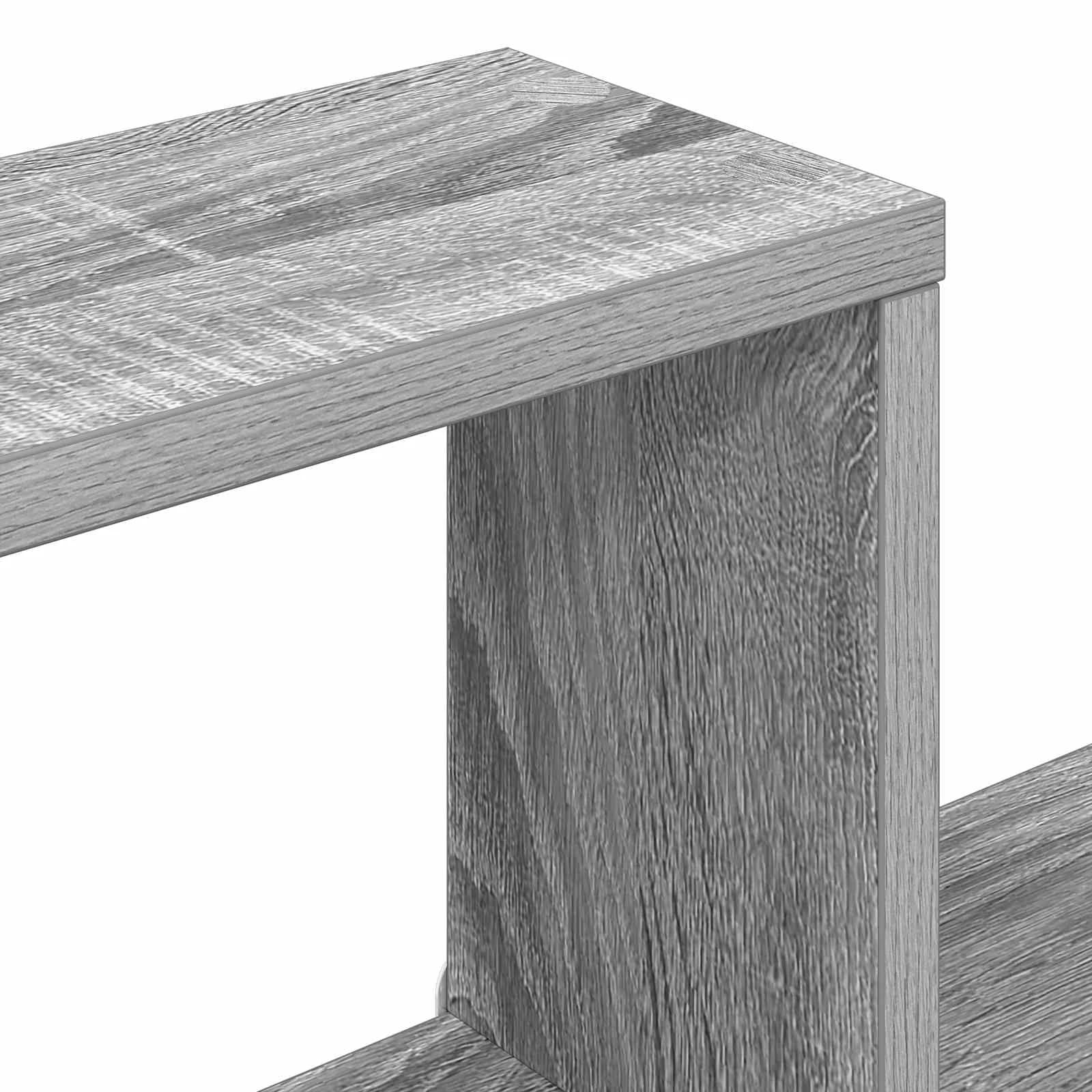 Stenska polica Montaža za steno Siva Sonoma 55 x 15 x 35 cm - slika 7