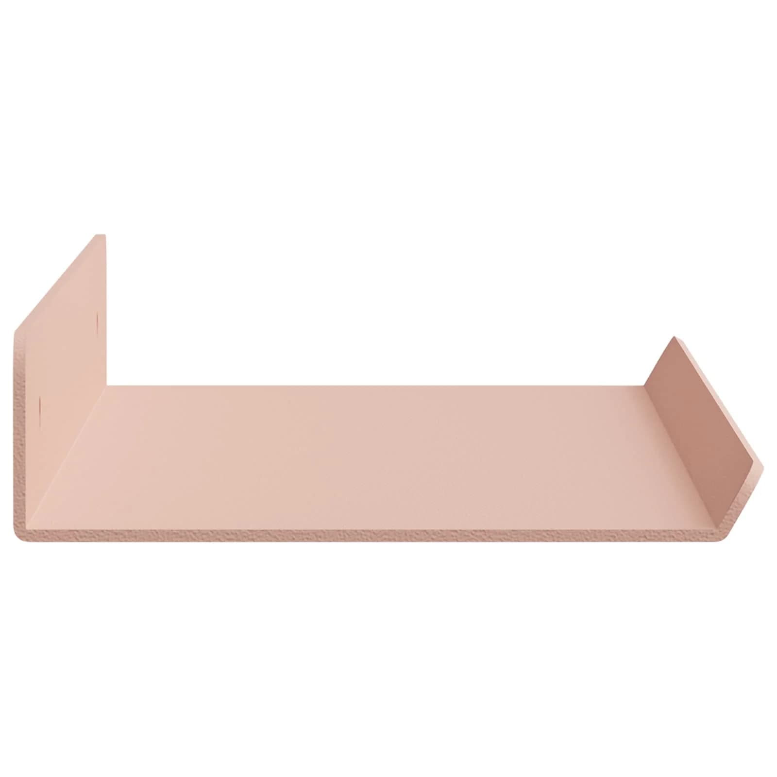 Ležeča polica Montaža za steno 3 kos Roza 40 x 9 x 2,5 cm Jeklo - slika 6