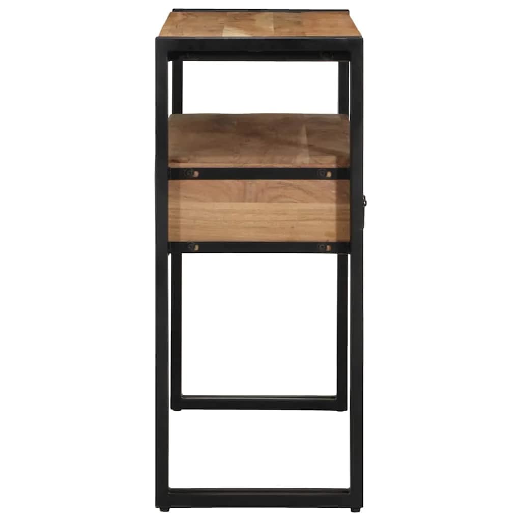 Konzolna miza Rjava 90 x 33 x 75 cm Masiven les akacije - slika 6