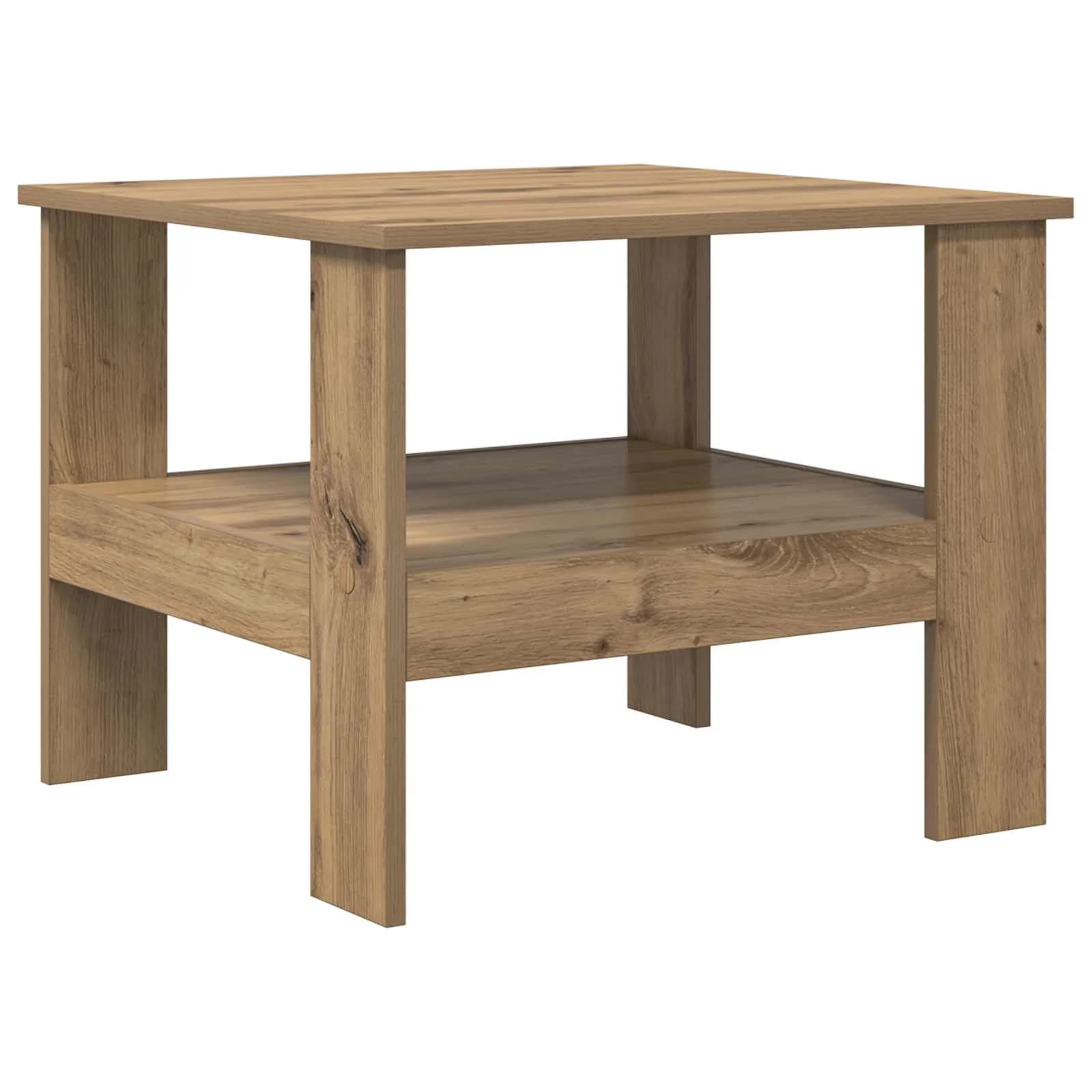 Klubska miza Umetni hrast 57 x 55 x 45 cm Inženirski les - slika 7