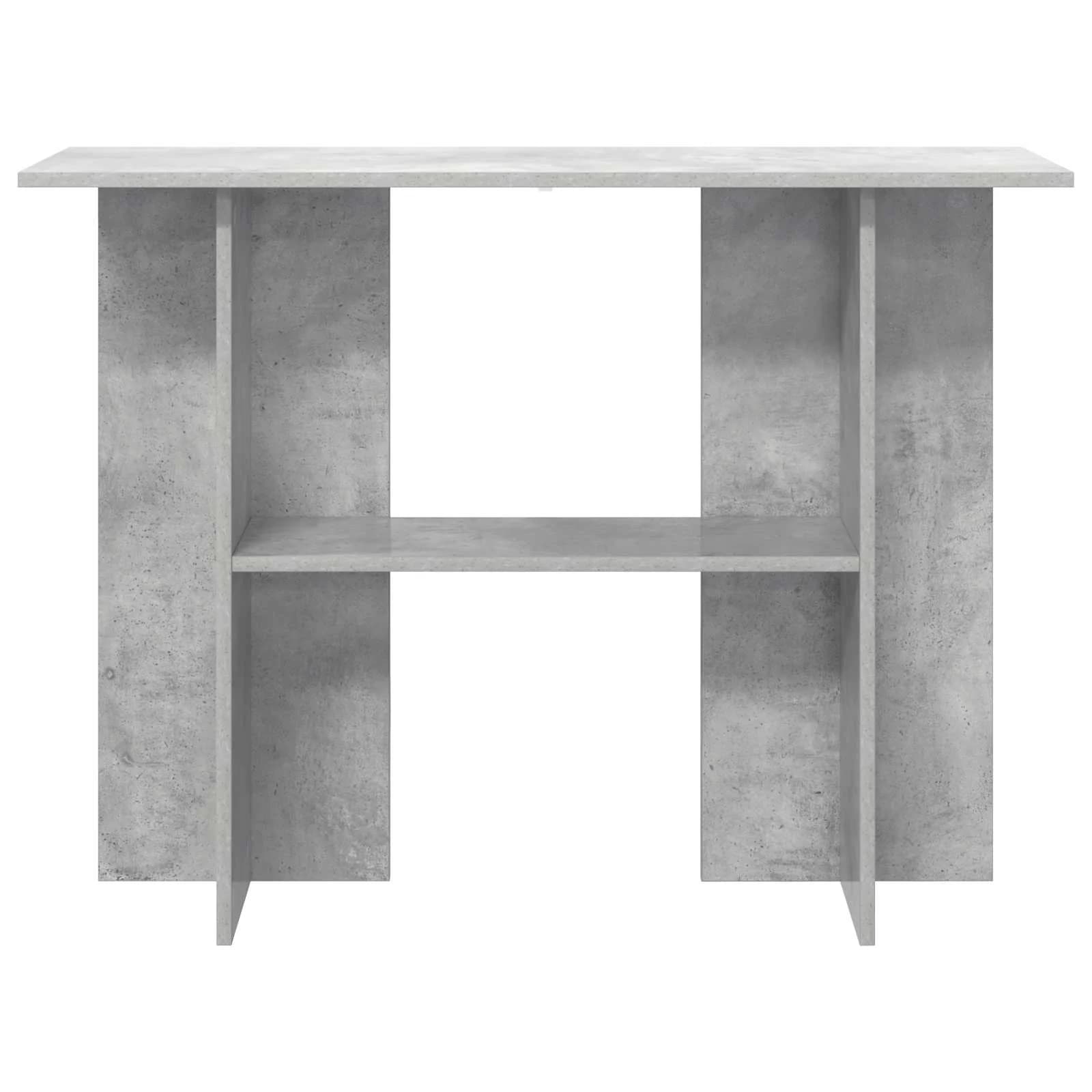 Konzolna miza Betonsko siva 100 x 30 x 75 cm Inženirski les - slika 5