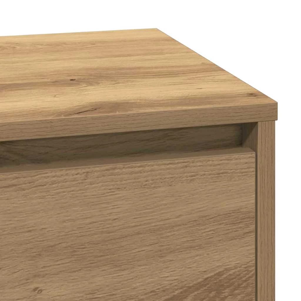 Nočna omarica Umetni hrast 71 x 34,5 x 75 cm Inženirski les - slika 11
