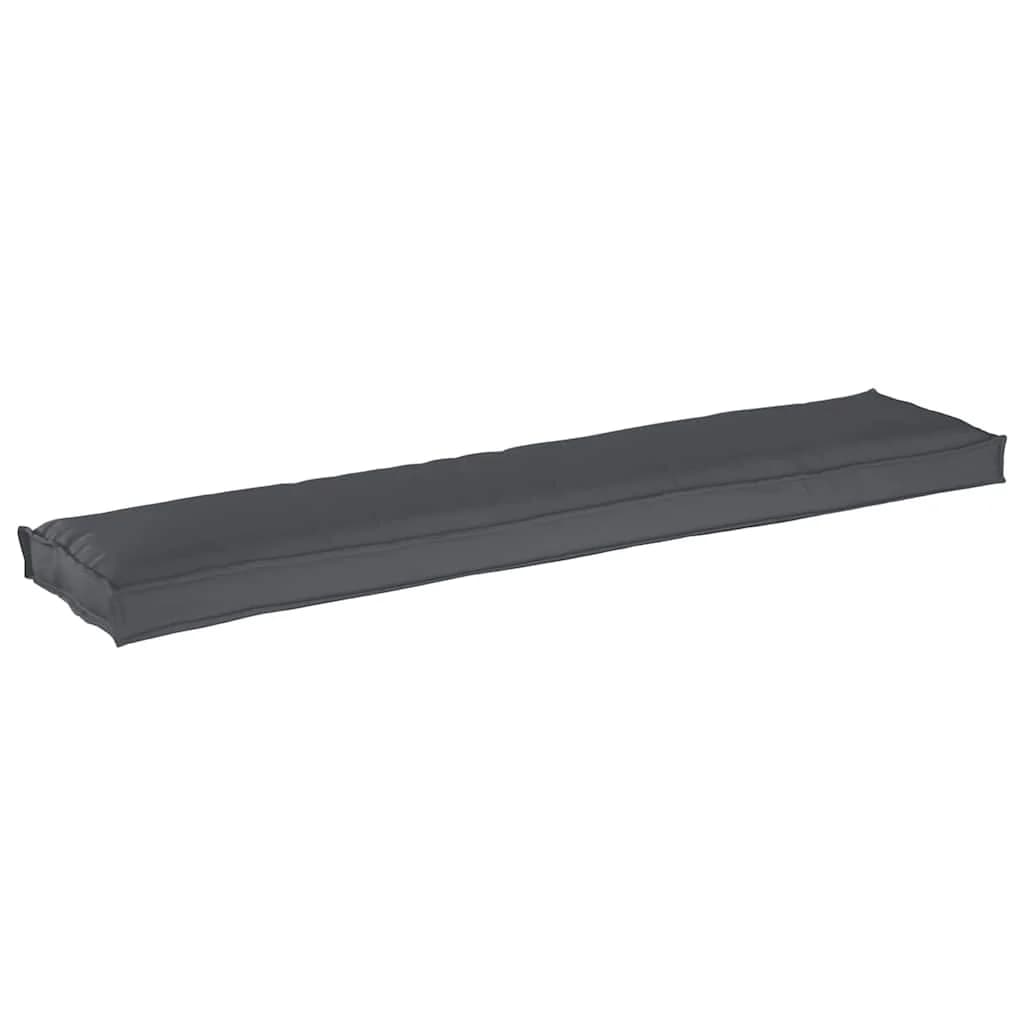 Blazina za palete Antracit 180 x 40 x 8 cm Oxford tkanina - slika 2