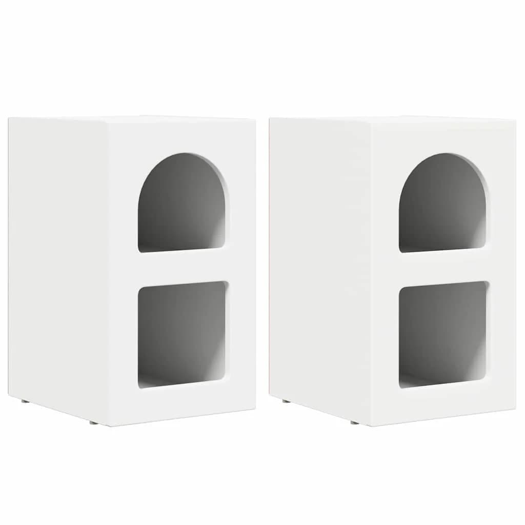 Nočna omarica ELST 2 kos Bela 29,5 x 33,5 x 50 cm - slika 2