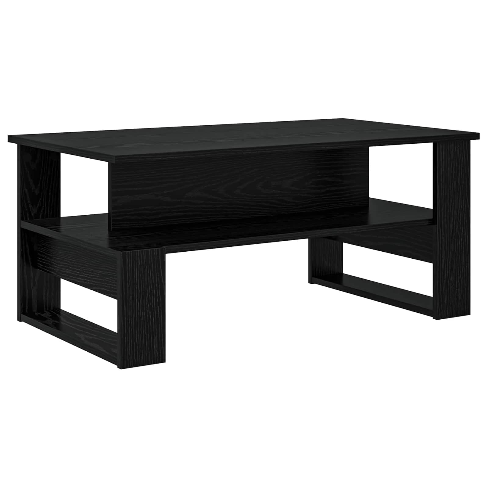 Klubska miza Črna Orehovina 90 x 50 x 40 cm Inženirski les - slika 7