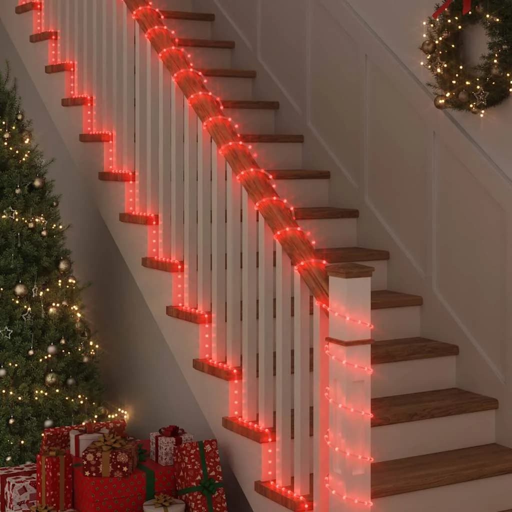 Osvetljena vrv med 1200 LED Rdeča 50 m PVC - slika 4