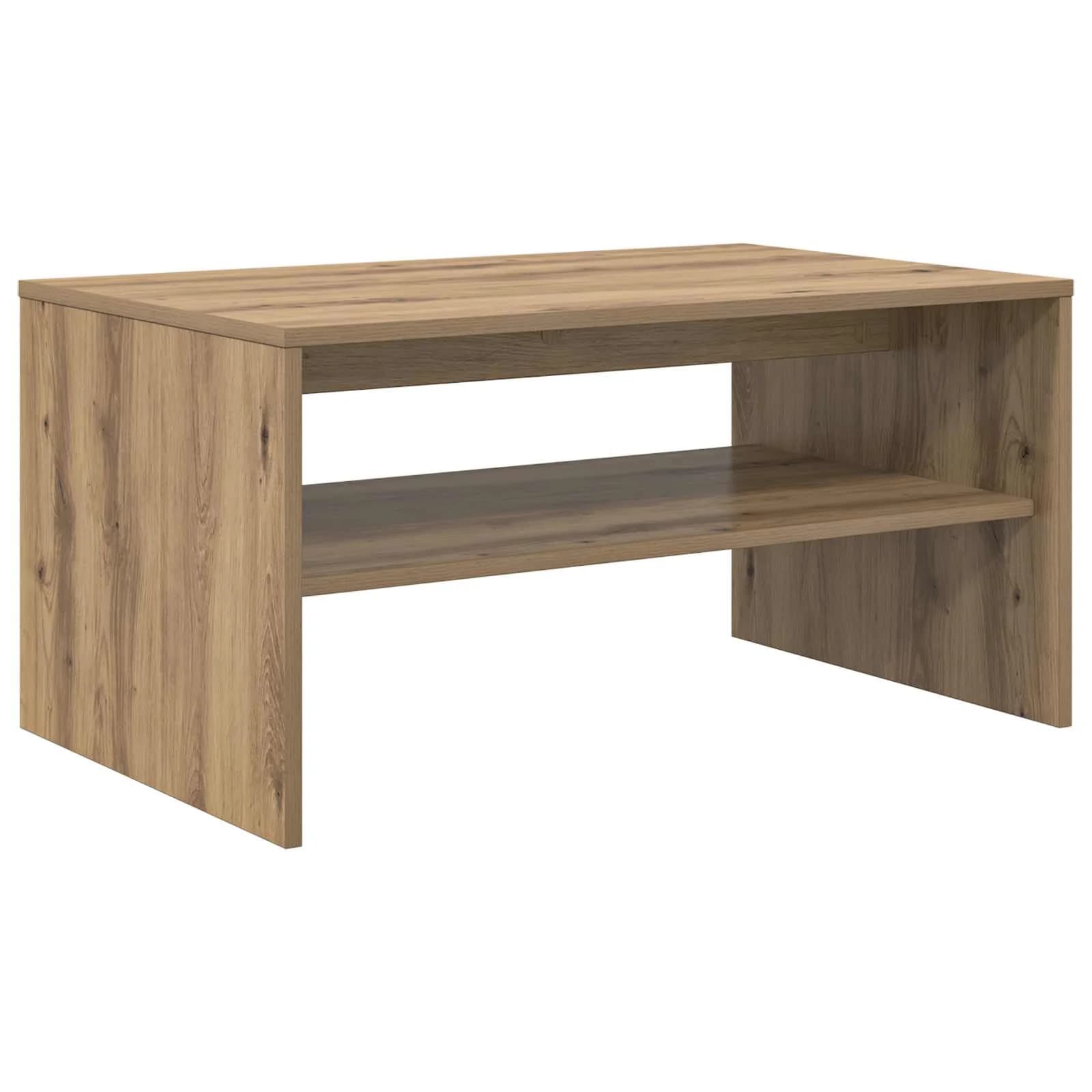 Klubska miza Umetni hrast 80 x 50 x 40 cm Inženirski les - slika 2