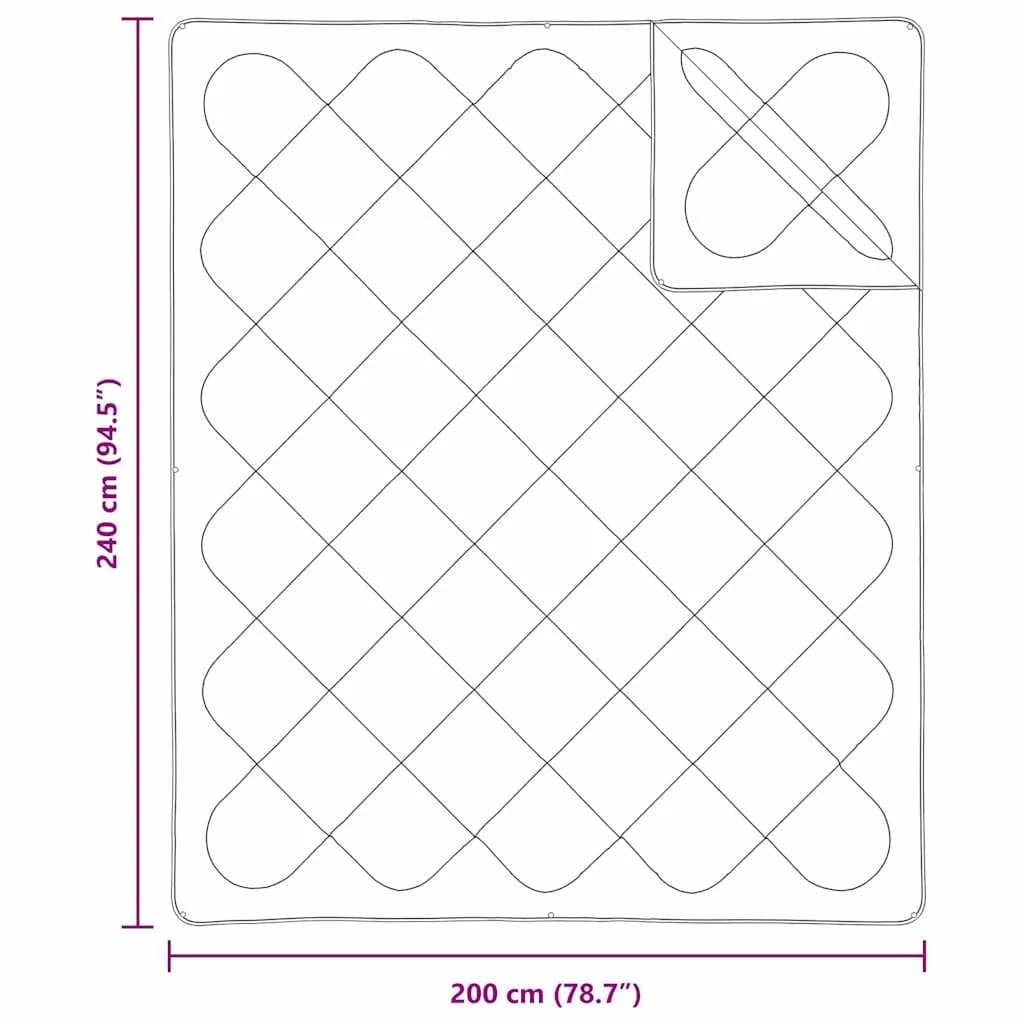 2-v-1 Dv entscheiden Bela 240 x 200 x 8 cm Poliester - slika 10