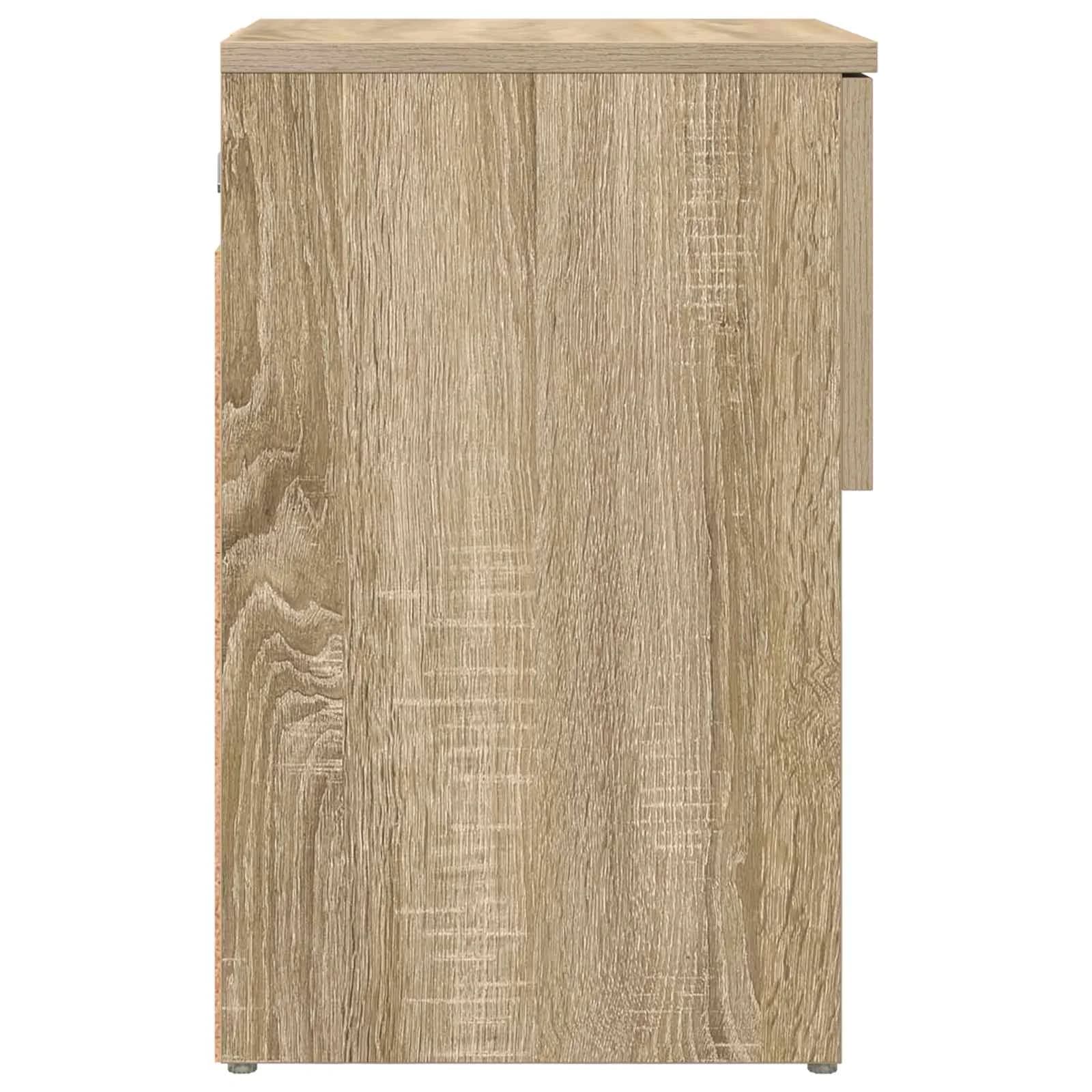 Posteljna omarica 2 kos Sonoma hrast 29 x 31,5 x 49 cm - slika 8