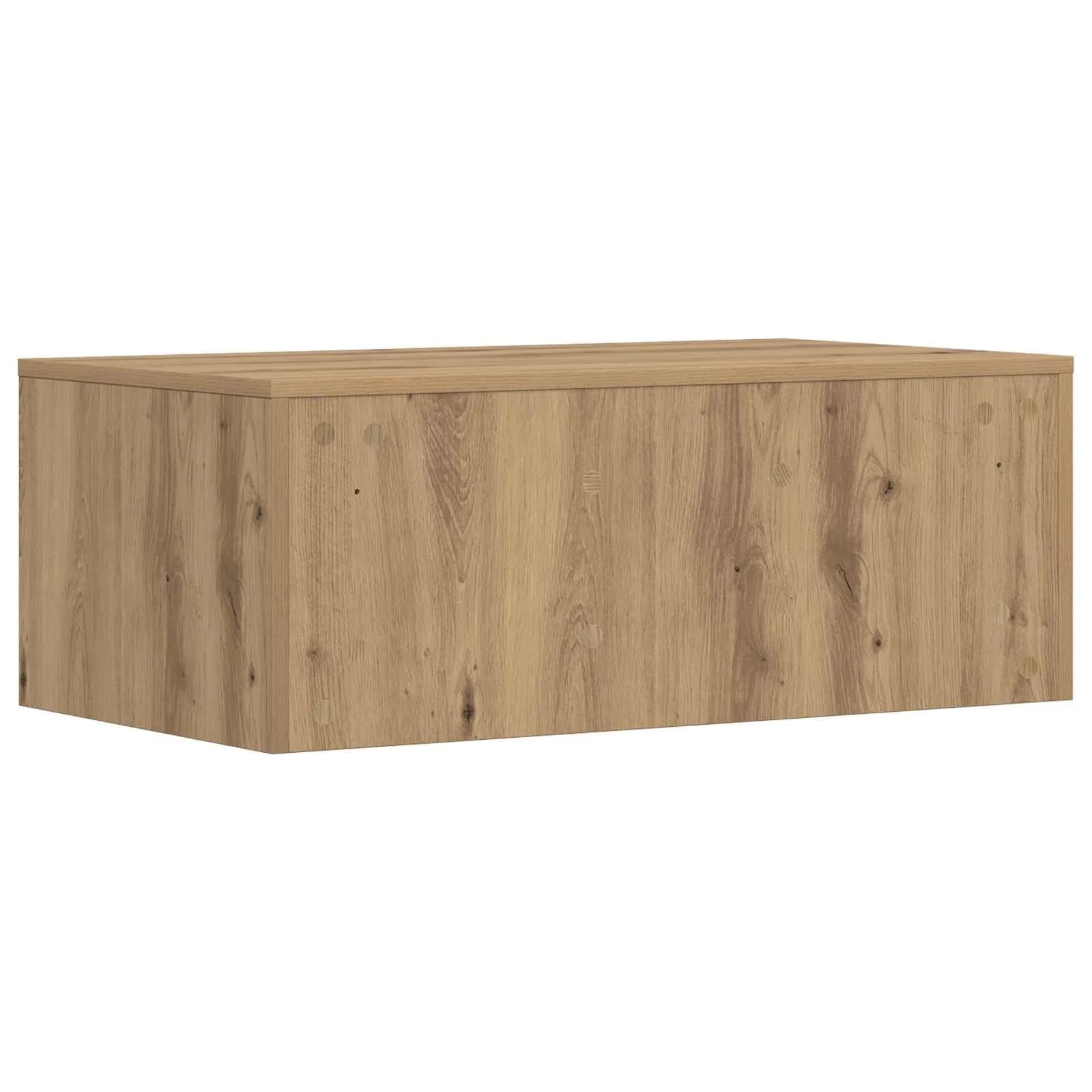 Stenska miza Umetni hrast Inženirski les 80 x 45 x 30 cm - slika 7