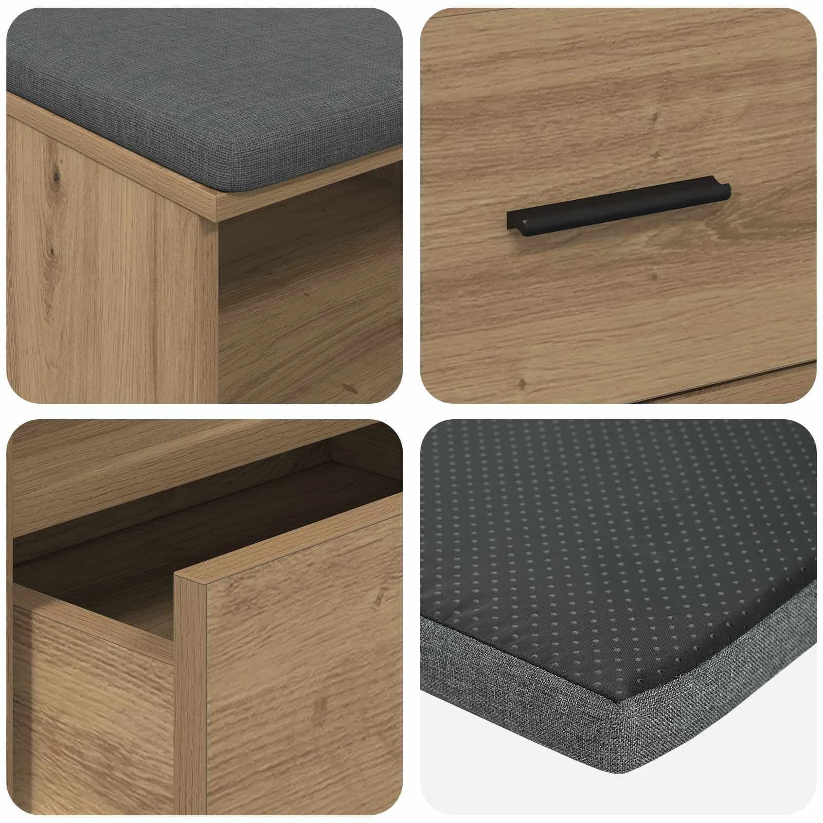 Haldna klop Obrtni Hrast 100 x 38 x 46 cm - slika 9