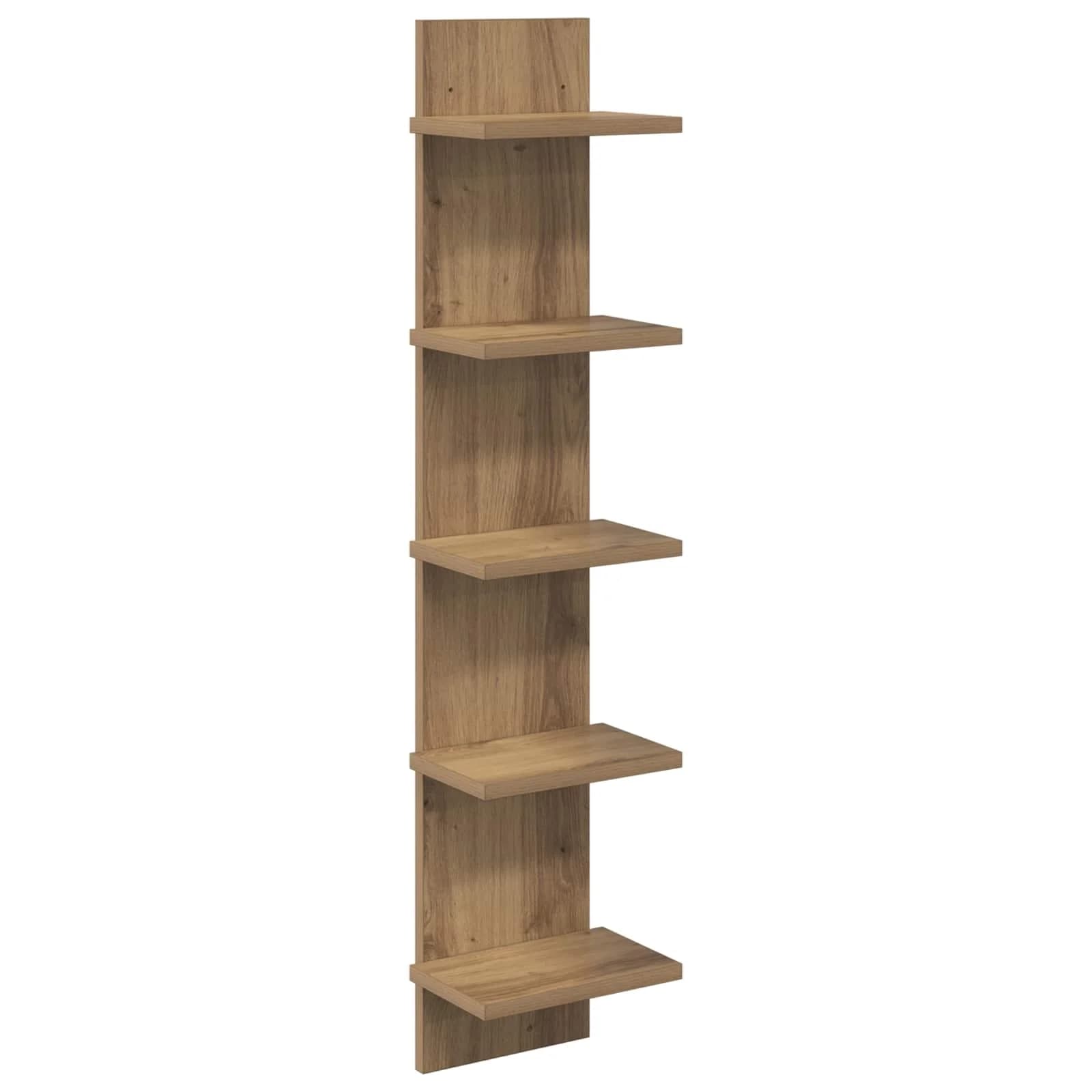 Stenska polica Artisan hrast 22 x 15 x 100 cm Inženirski les - slika 2