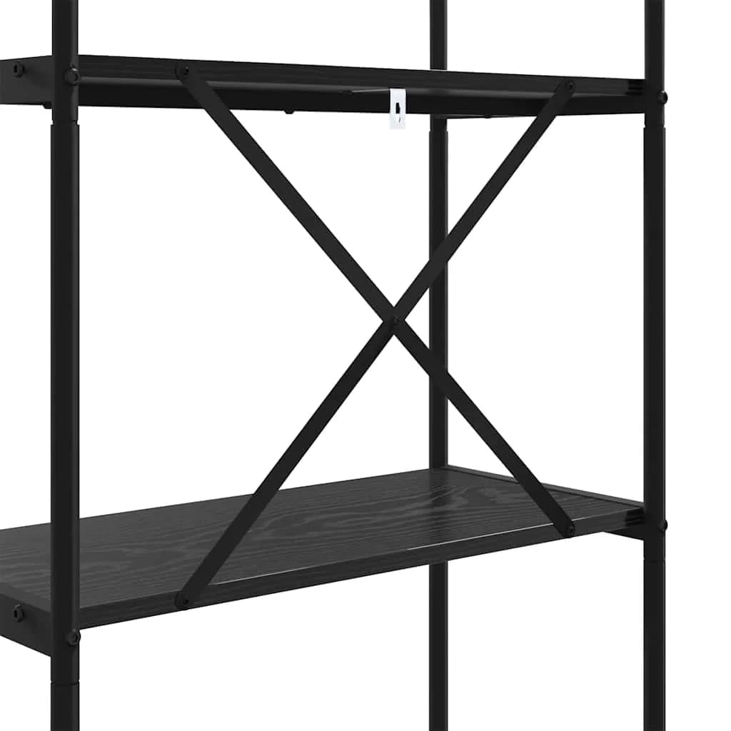 Knjižna polica 3 nivojev 60 x 30 x 109 cm Inženirski les - slika 9
