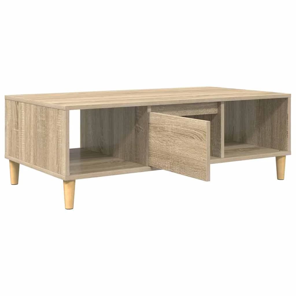 Klubska miza Sonoma hrast 102 x 55 x 35 cm Inženirski les - slika 5