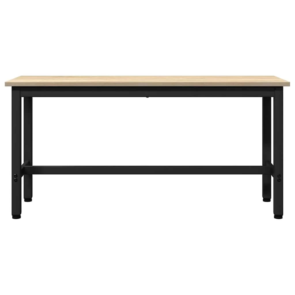 Jedilna klop Sonoma hrast 100 x 32,5 x 48,5 cm - slika 4