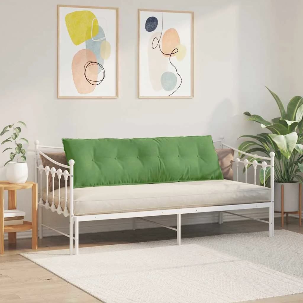 Poglavni vzglavnik Svetlo zelena 160 x 50 cm Žametna tkanina - slika 4