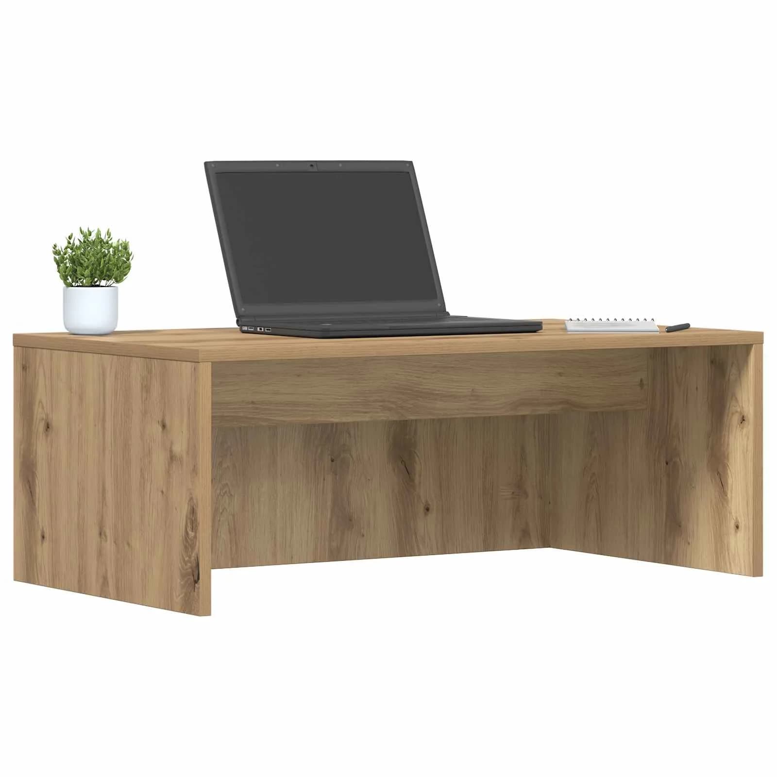 Stenska miza Umetni hrast Inženirski les 80 x 45 x 30 cm - slika 3