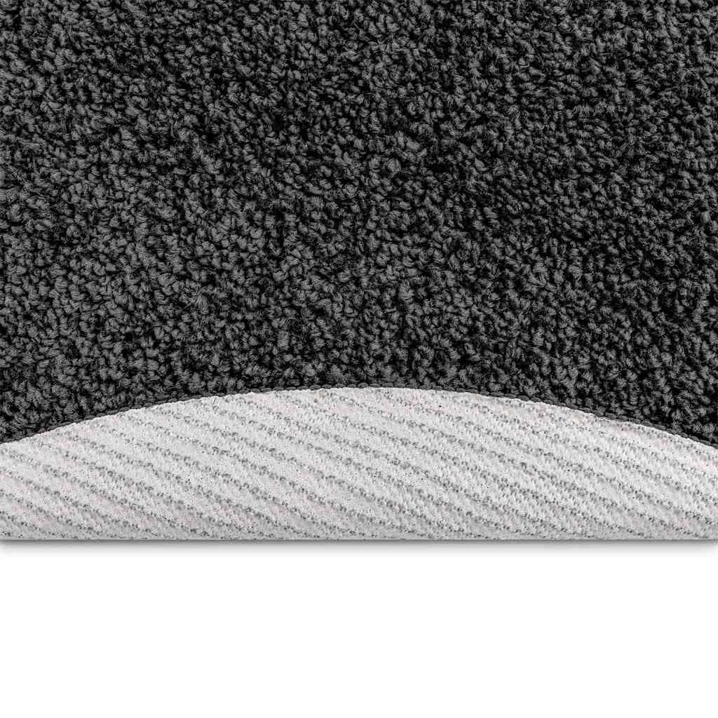 Antiskluzna Shaggy Preproga Temno siva 120 x 120 cm PP - slika 4