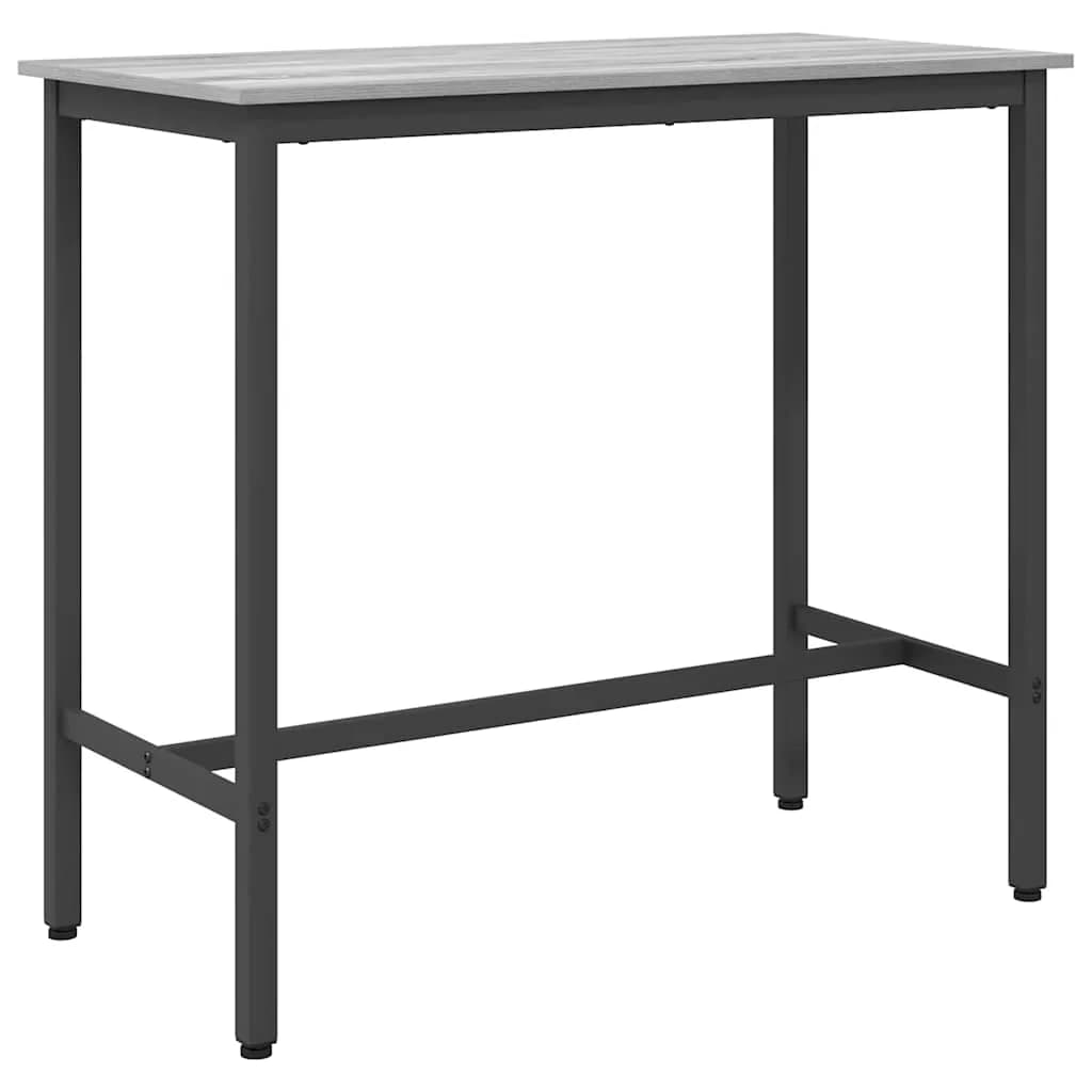 miza Siva Sonoma 100 x 50 x 90,5 cm Inženirski les in jeklo - slika 2