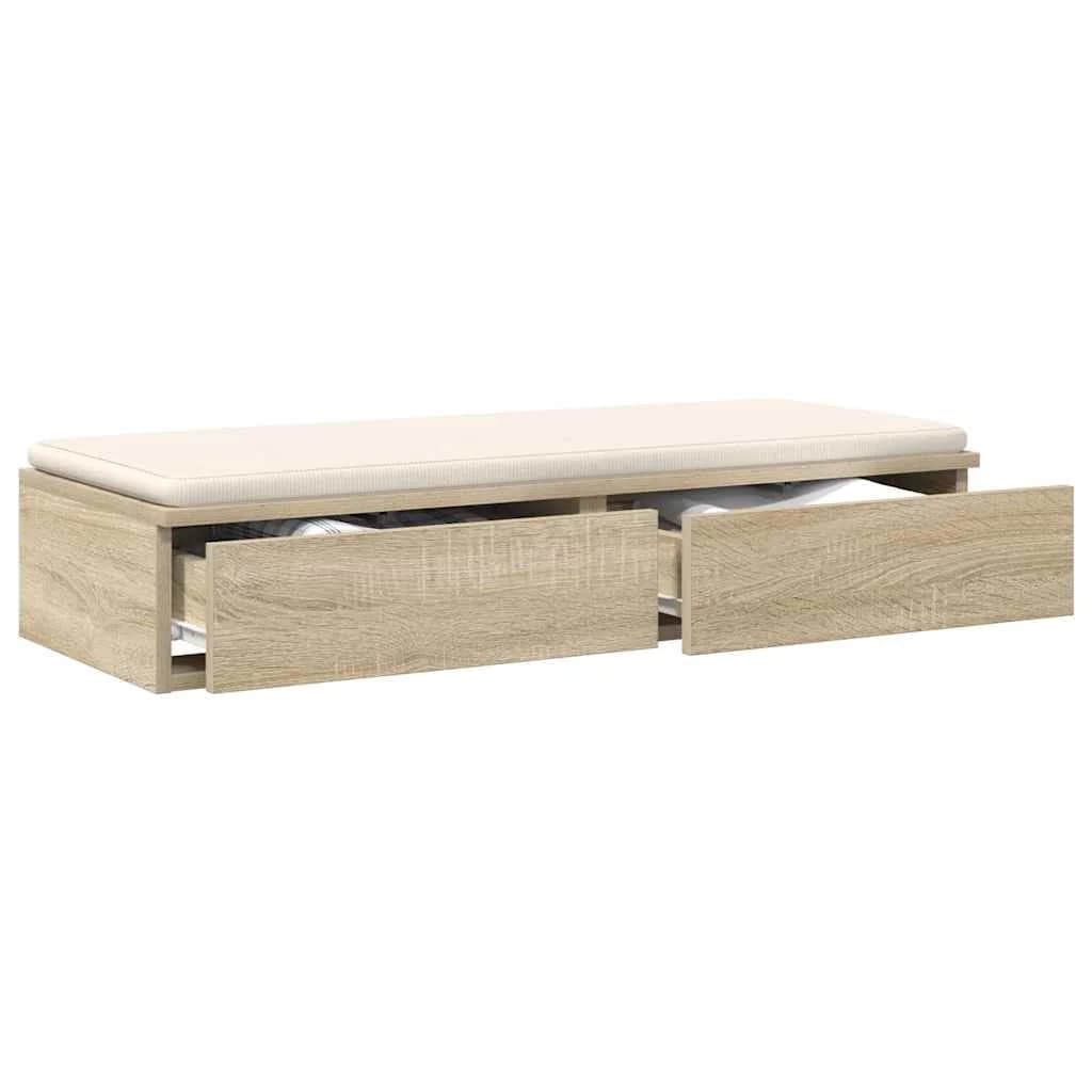 Posteljni predali s predalom Sonoma hrast 80 x 36,5 x 16,5 cm - slika 3