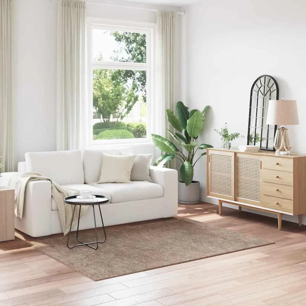 Antiskluzna Shaggy Preproga Rjava 140 x 200 cm PP