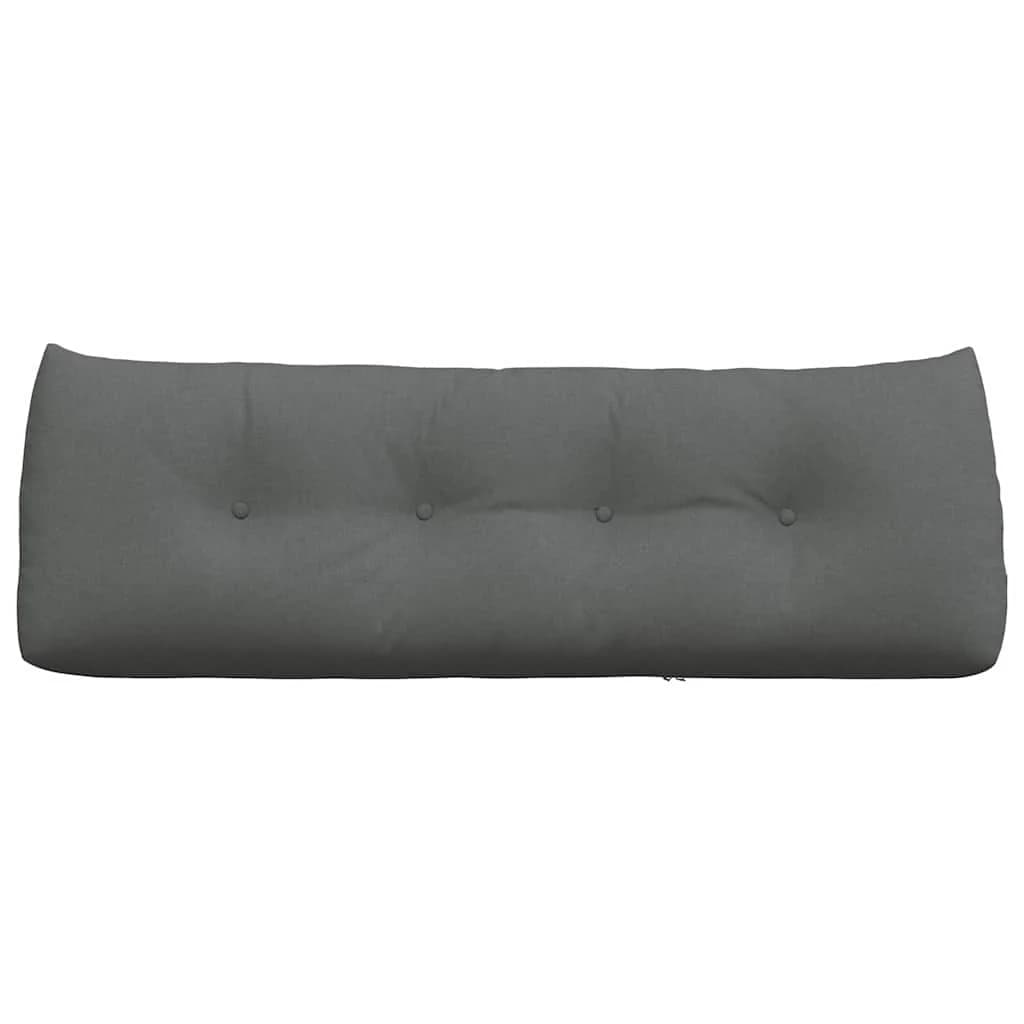 Poglavni vzglavnik Temno siva 140 x 24 x 50 cm blago - slika 6