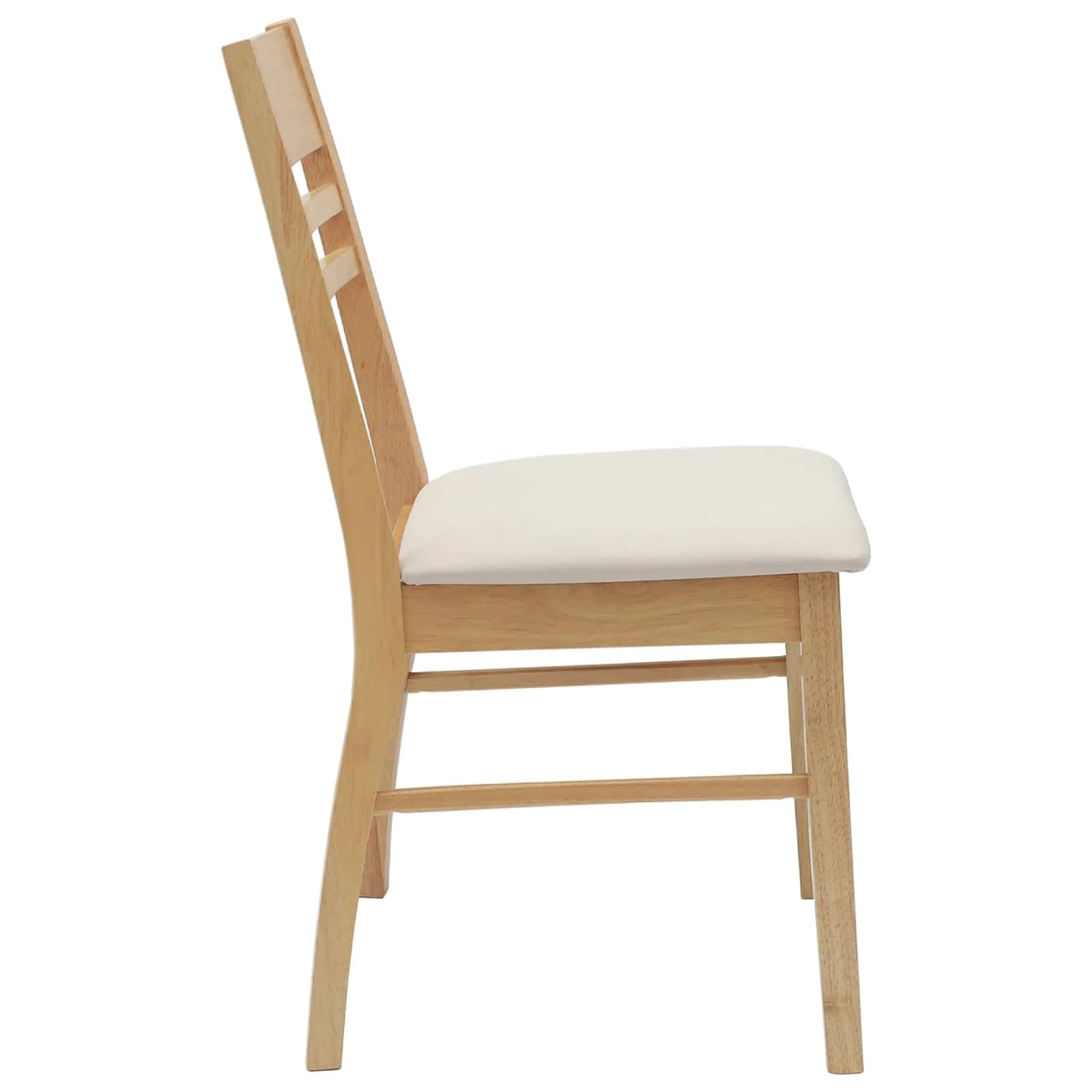 Jedilni stoli 2 kos Masivno gumovo les Naravna 43 x 54 x 89 cm - slika 6