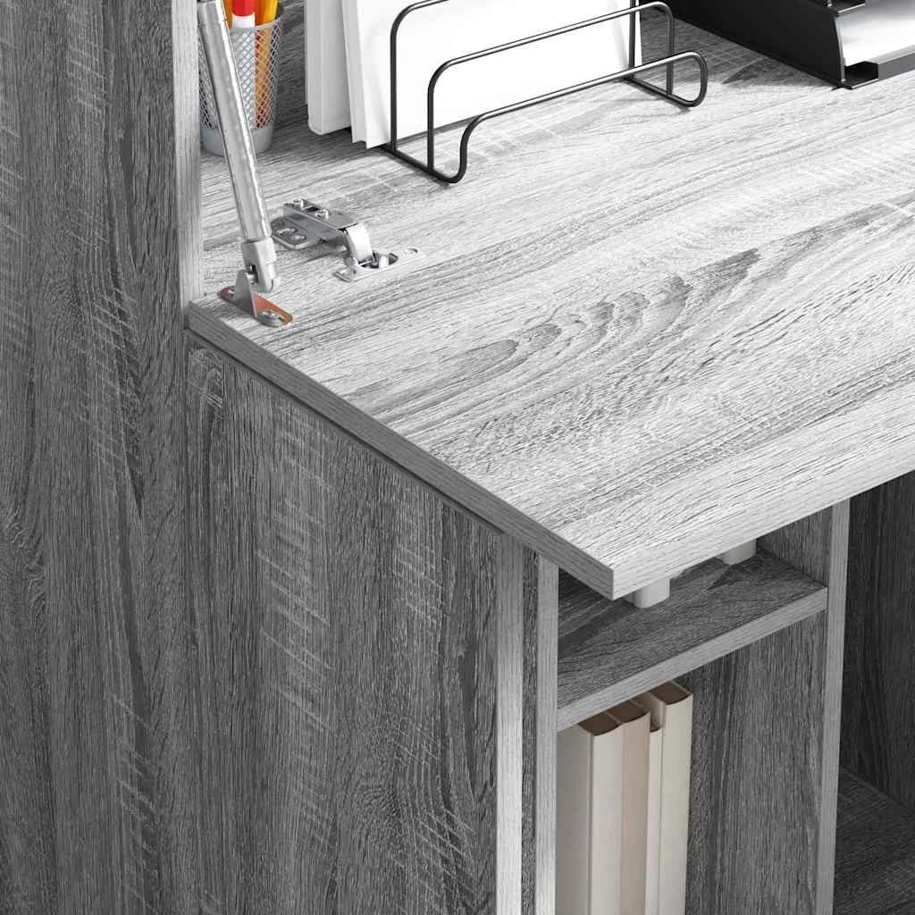 Miza Siva Sonoma Inženirski les 71.5 x 31.5 x 106.5 cm - slika 4