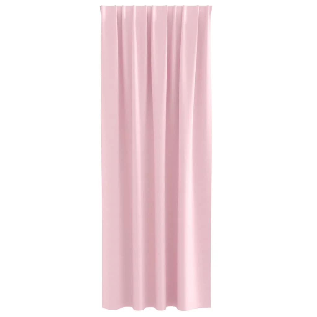 Zavese za zatemnitev z obroči 2 kos Baby roza 260 x 140 cm - slika 4
