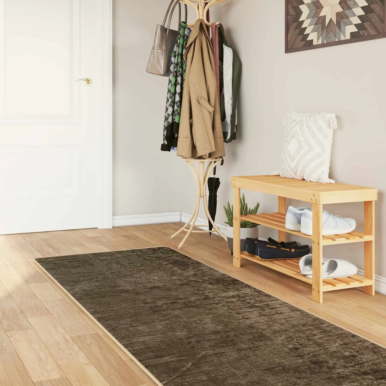 Preproga runner MARSA Gošča zelena 80 x 300 cm Poliester in PVC