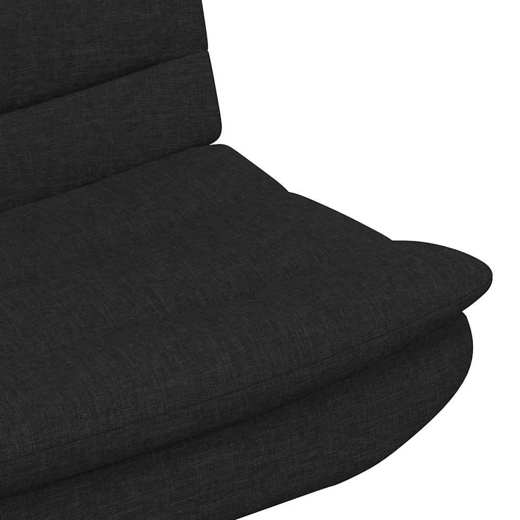 Vrtljiv stol Črna 63 x 75 x 76 cm blago - slika 7