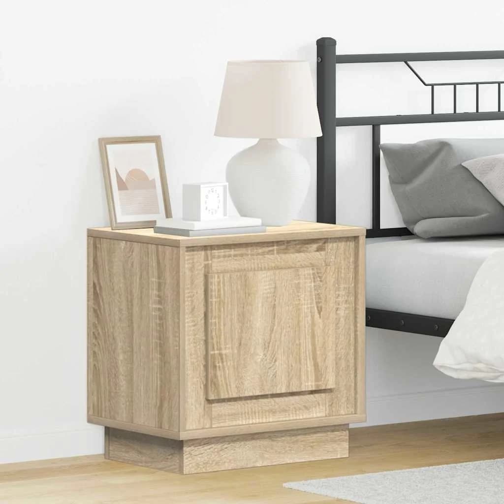 Nočna omarica 2 kos Sonoma hrast 44 x 34,5 x 45 cm