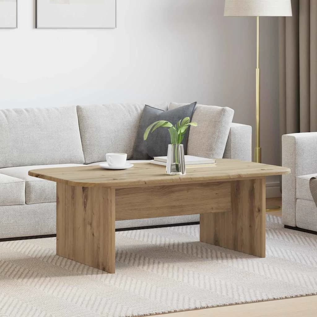 Klubska miza Umetni hrast 93 x 53 x 33 cm Inženirski les