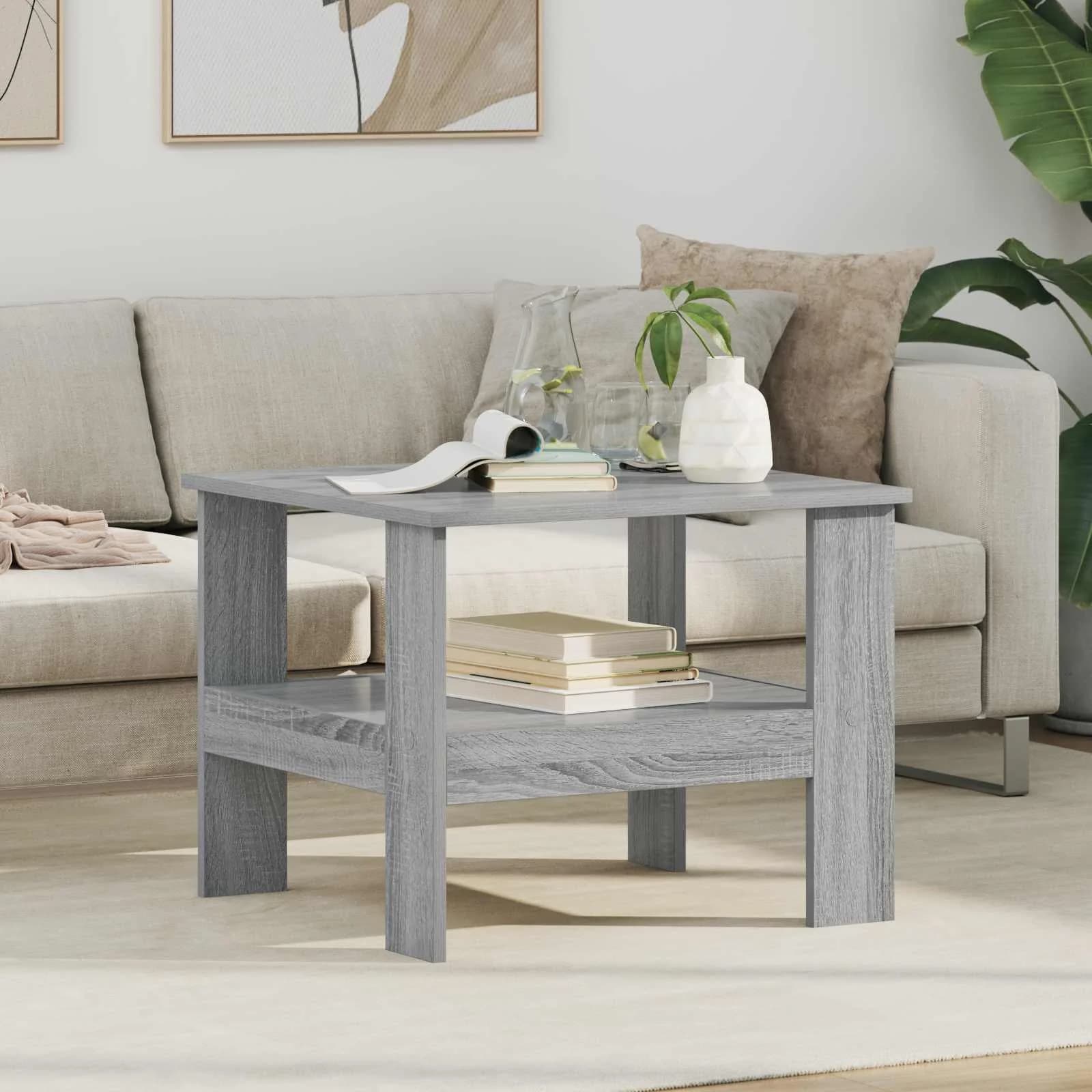 Klubska miza Siva Sonoma 57 x 55 x 45 cm Inženirski les