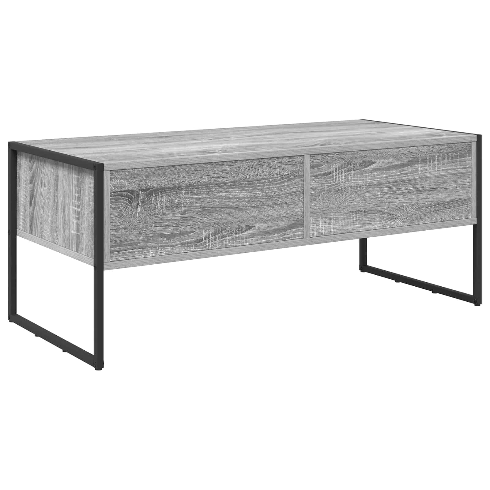 Klubska miza Siva Sonoma 100 x 46 x 40 cm Inženirski les - slika 8