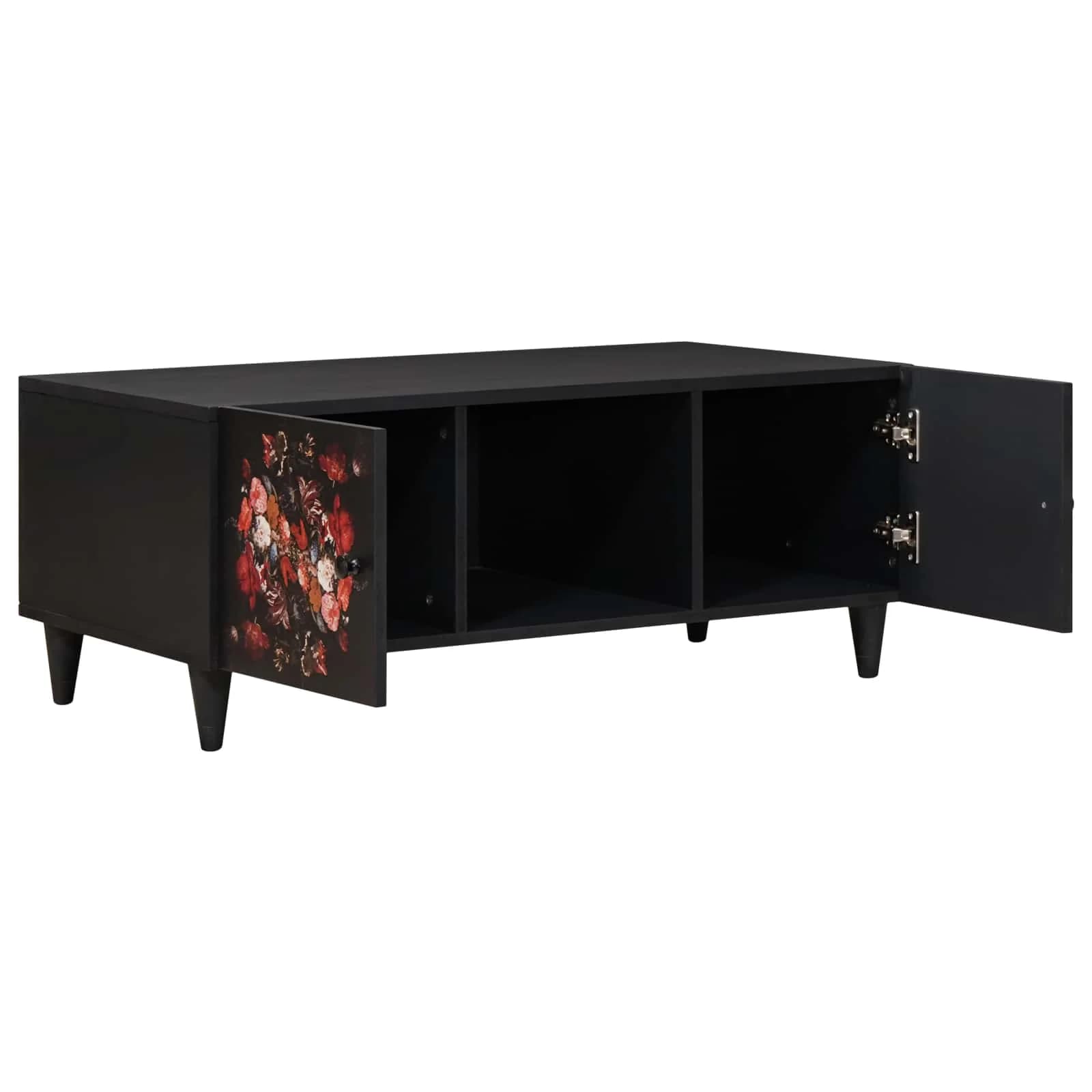 Klubska miza večbarvno 100 x 54 x 40 cm Masiven les manga - slika 2
