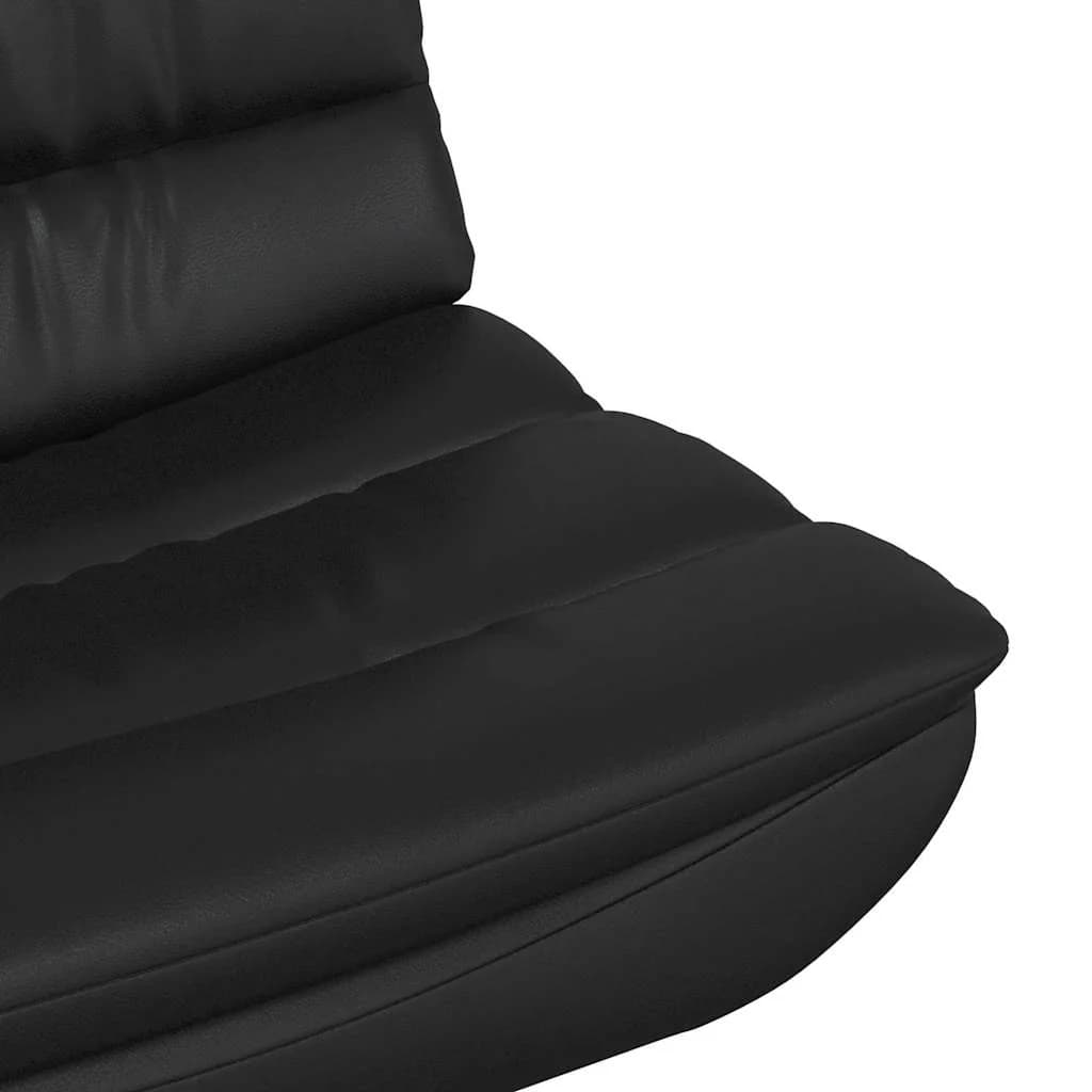 Vrtljiv stol Črna 63 x 75 x 76 cm Umetno usnje - slika 7
