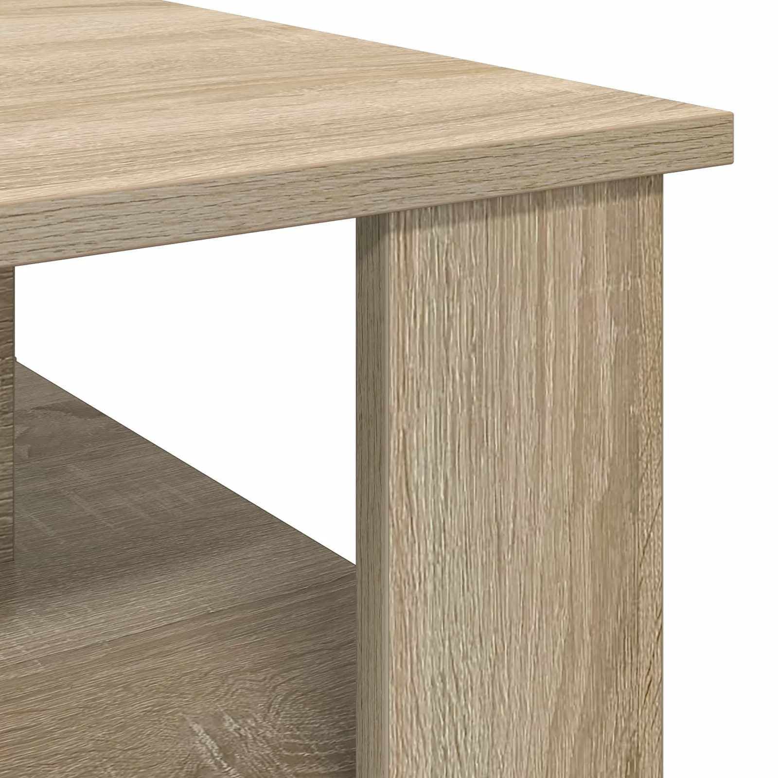 Klubska miza Sonoma hrast 90 x 50 x 40 cm Inženirski les - slika 8