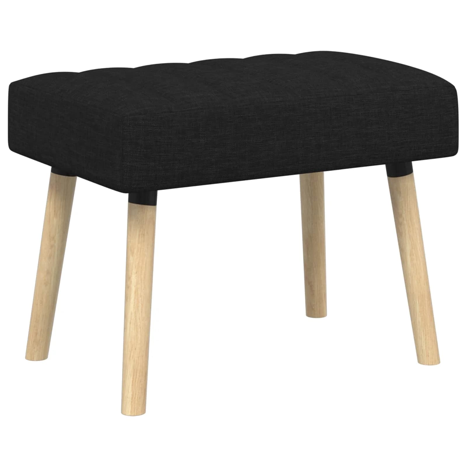 Bench z kanalnim oblazinjenjem Črna 60 x 40 x 45 cm Blago - slika 2