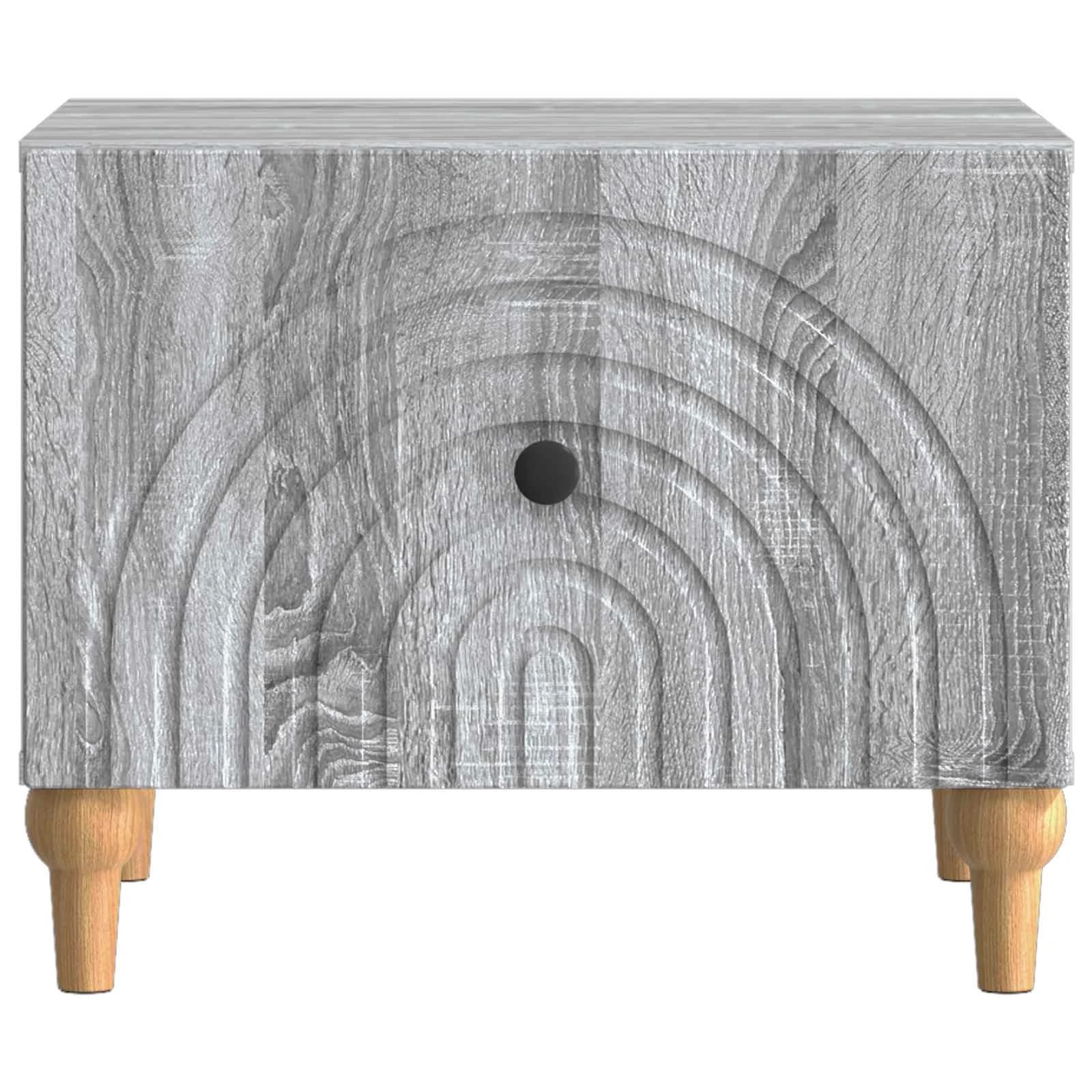 Klubska miza Siva Sonoma 49 x 50 x 40 cm Inženirski les - slika 5