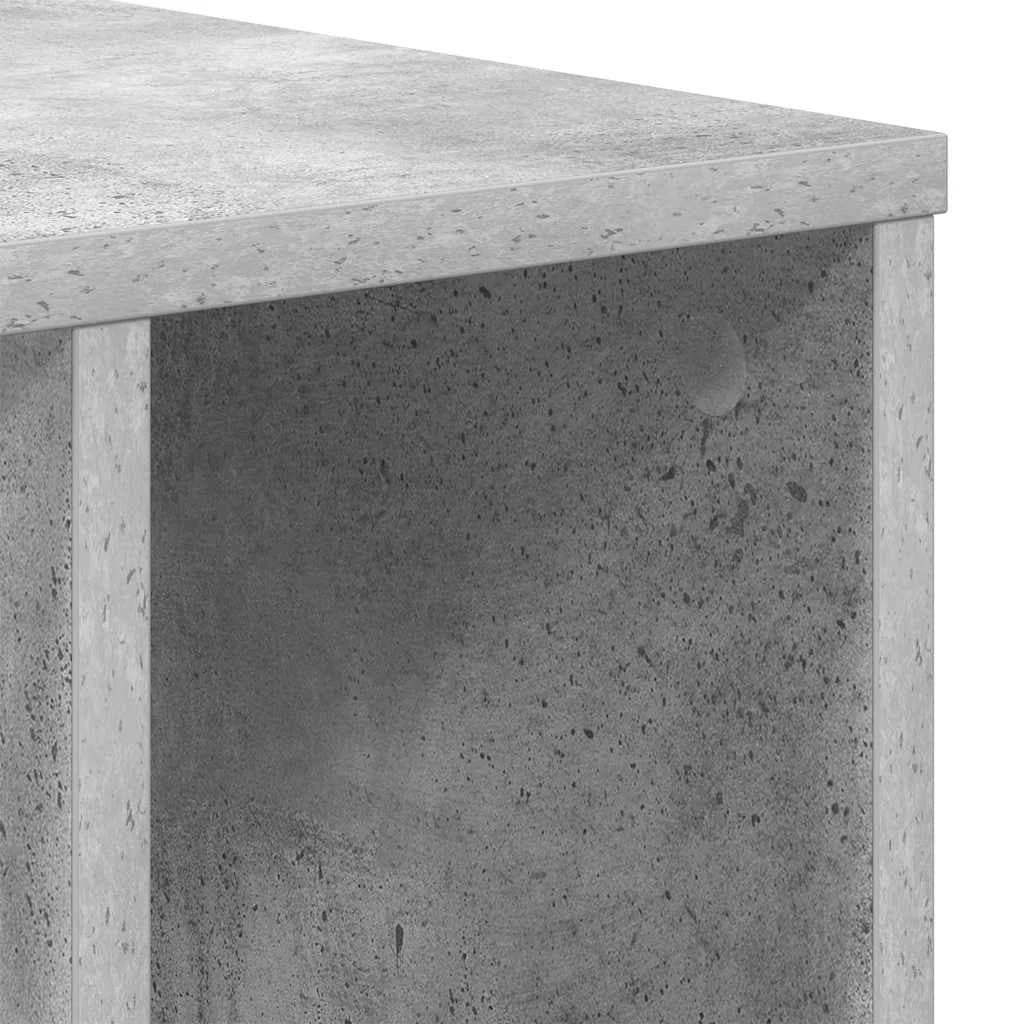 Stranska miza 2 kos Betonsko siva 37 x 32 x 40 cm - slika 9