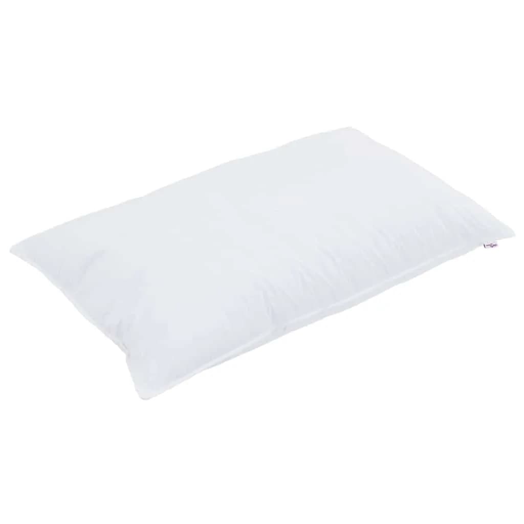 Vzglavnik 2 kos 40 x 80 cm Bombaž Bela - slika 4